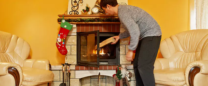 Rusted Metal Fireplace Restoration in Immokalee, Florida
